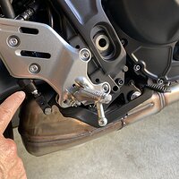 2021 MT-09 rear brake pedal adjustment